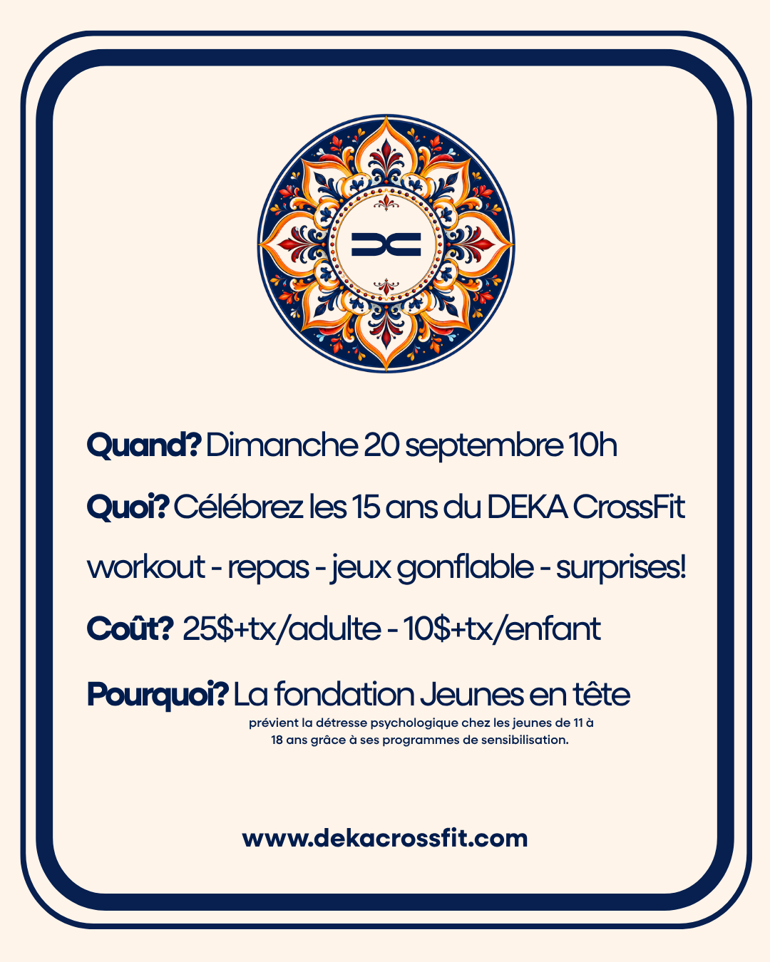 15 ANS DEKA CROSSFIT - DOLCE DEKA